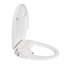 Smart Bidet Toilet Seat Adjustable Heated Seat with Water Temperature and Pressure Adjustment Portable Bidet with Automatic Nozzle Cleaning