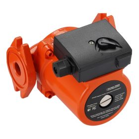 F-009-BF5-J Cast Iron Circulator Pump, 17 GPM, AC 120V 35 ft Hot Water Recirculating Circulation Pump, 3/4-Inch Flange Connection, 3-Speed Adjust