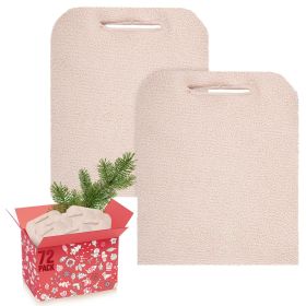 Terry Cloth Pot Holders for Kitchen 9 x 12 Inch. Pack of 72 Natural Color Hot Pads for Kitchen. Washable Pot Holder with Hand Hole. Thick Cotton