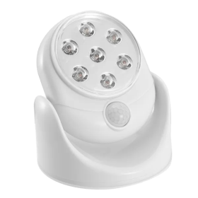 Wireless LED Spotlight 90 Degree Motion Sensor Night Lamp (Color: White)