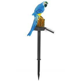 1Pc Solar Powered Parrot Garden Light IP65 Waterproof LED Parrot Landscape Lamp Decorative Lawn Lights For Yard Driveway Walkway Patio (Option: Blue-1Pc)