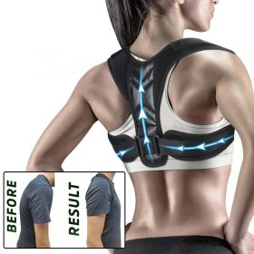 Back Posture Correction Belt Hunchback Corrector Adult Men and Women Sitting Posture Correction Belt Shoulder Straight Back (size: L)