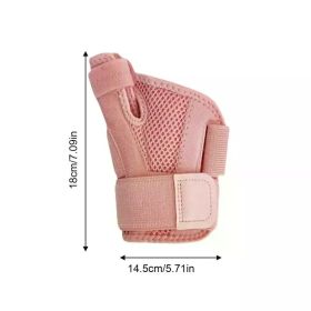 Breathable Wrist Support Professional Splint Wrist Brace Protector Band Arthritis Carpal Tunnel Hand Sprain Tendinitis Wristband (Color: Pink 1pc)