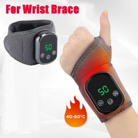 Electric Wrist Brace with Adjustable Hot Compress Vibration Massage Ankle Guard Band Carpal Tunnel Hand Foot Protection Tool (Color: For Wrist Massager)
