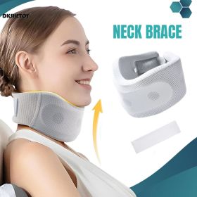 Soft Foam Neck Brace Support Adjustable Braces with Replacement Cover for Home School Office Travel (size: medium)